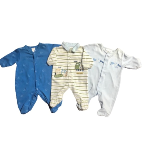 Carter's Other - Baby Newborn Pajama Lot Layette Footie Sleeper Pajamas NB and 0-3m
